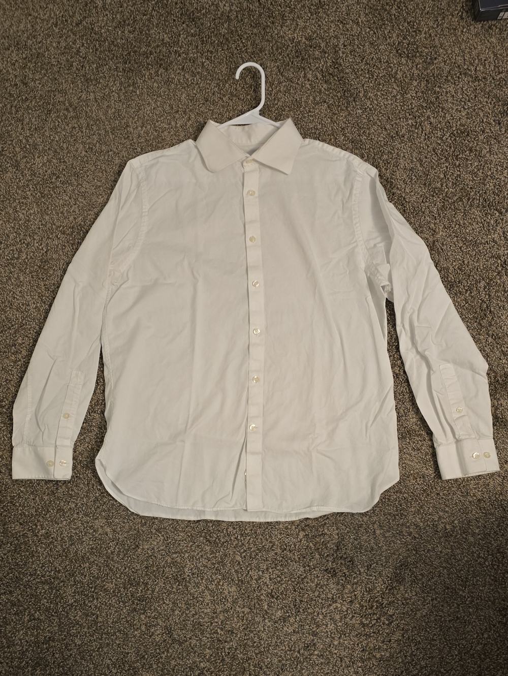 Michael Kors White Long-Sleeve Dress Shirt